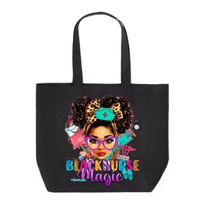New | Black | Black Nurse Magic| Reusable Tote Bag